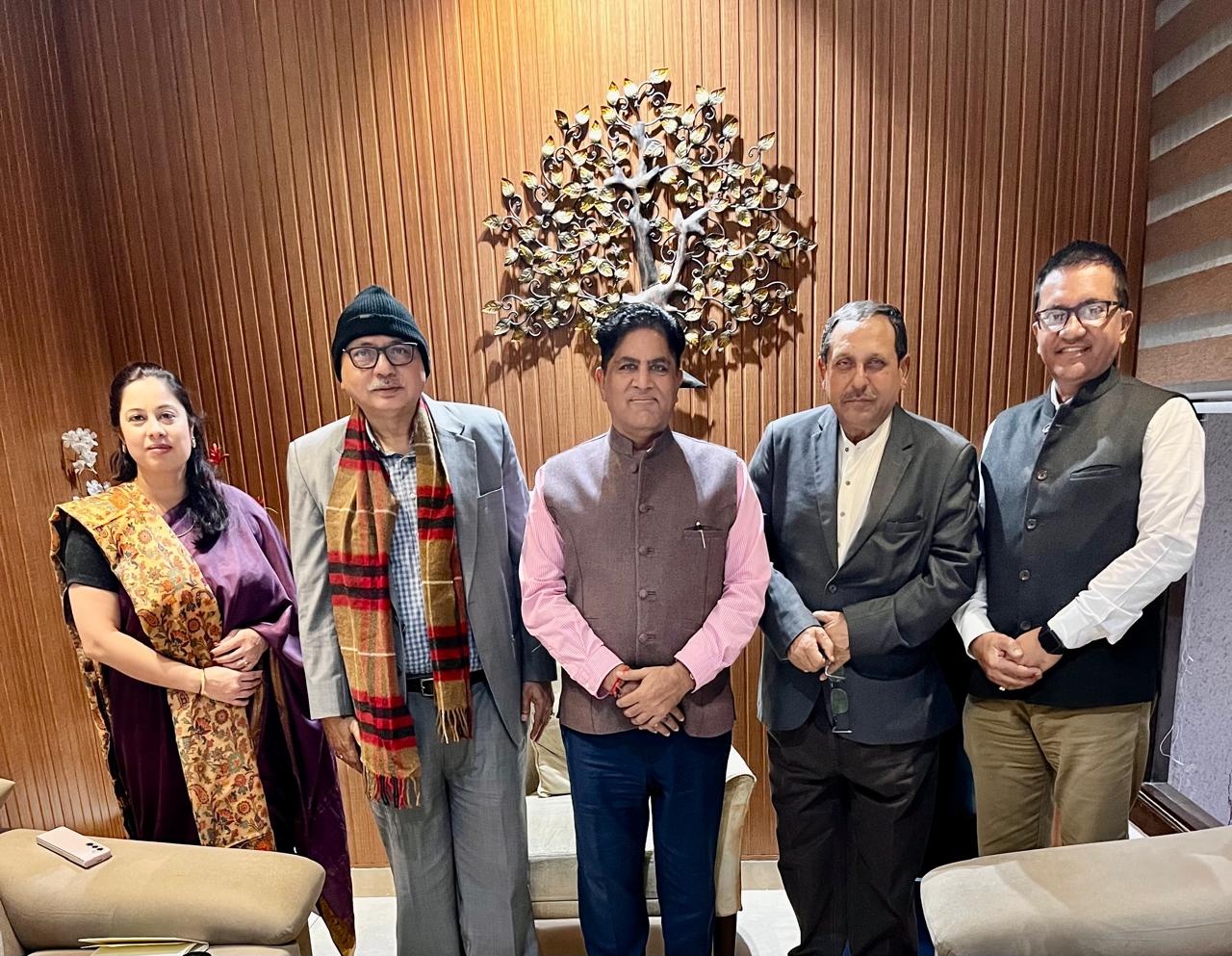 Fostering Collaboration with Visionary Leaders: A Strategic Dialogue between WTCBIA, Elite Circle, and Sadhna Media