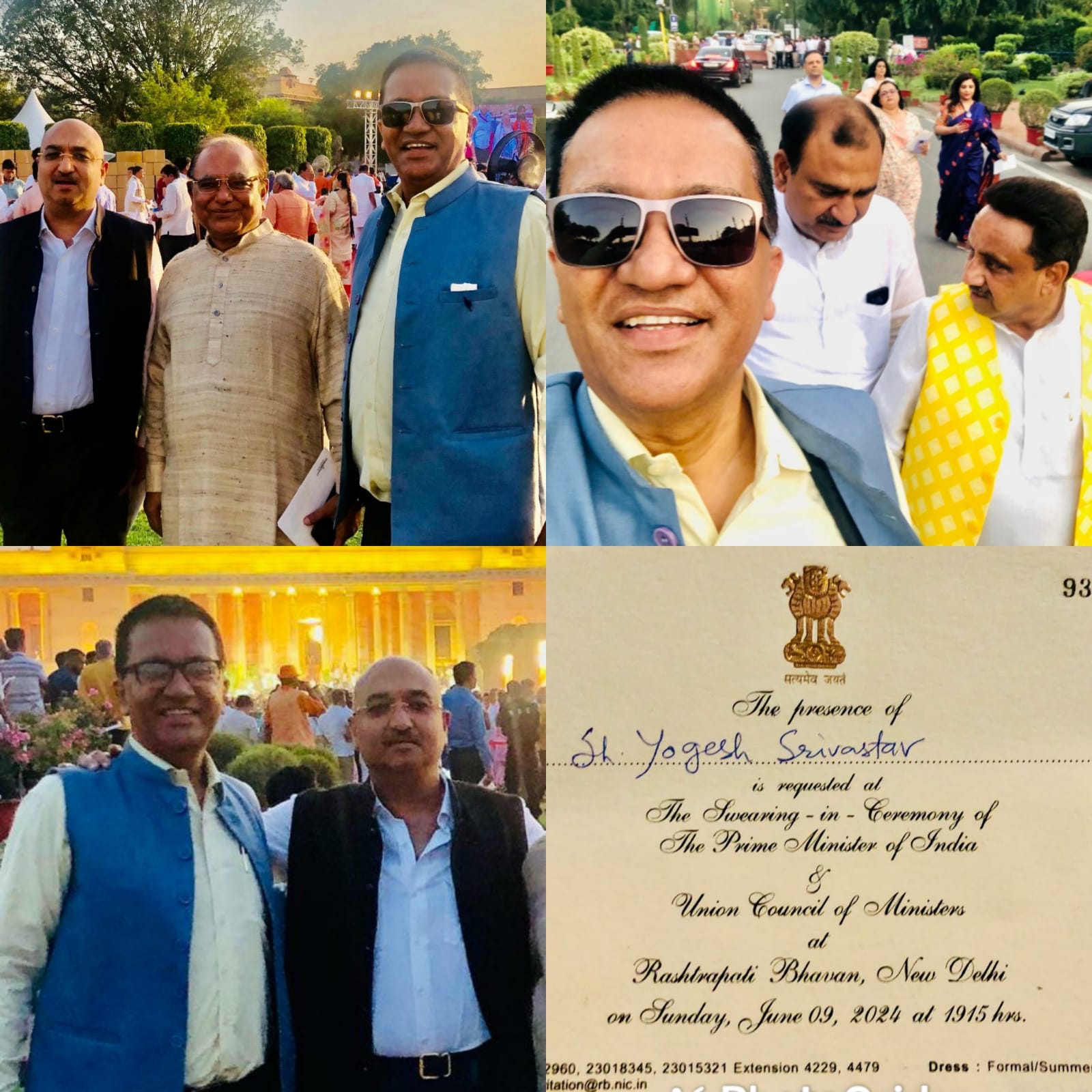 Honored to be presented at Swearing Carmoney of our honorable PM and Cabinet Ministers.